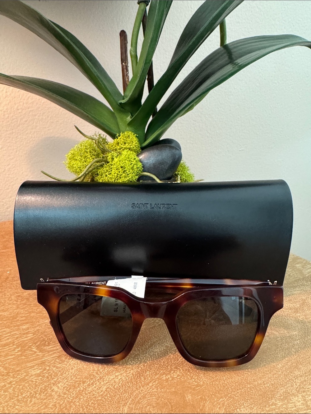 NWT Women’s Saint Laurent Havana Tortoise Sunglasses